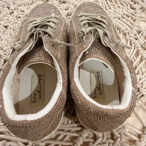 Vintage Havana Women's Splash Gold Sneaker Shoes Sz 7.5 - Picture 6 of 10